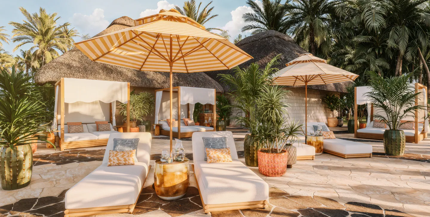 Four Seasons Mauritius — Outdoor Relaxation Area
