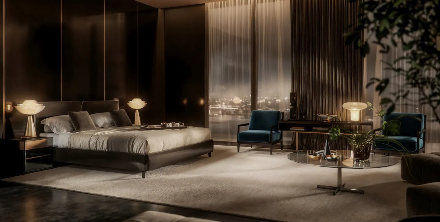 Los Angeles Penthouse — Master Bedroom